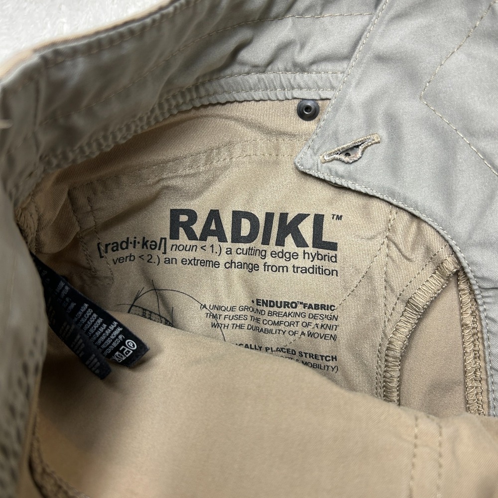 Kuhl Radikl Pants Mens 30x32 Tan Khaki Hiking Outdoor Hybrid Straight Flat Front - Picture 10 of 16